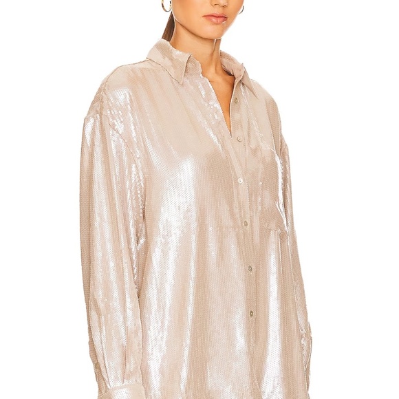 Retrofête JACE SEQUIN TOP Size: M Original Price $395 *Pants Avail Separately* - Picture 3 of 12